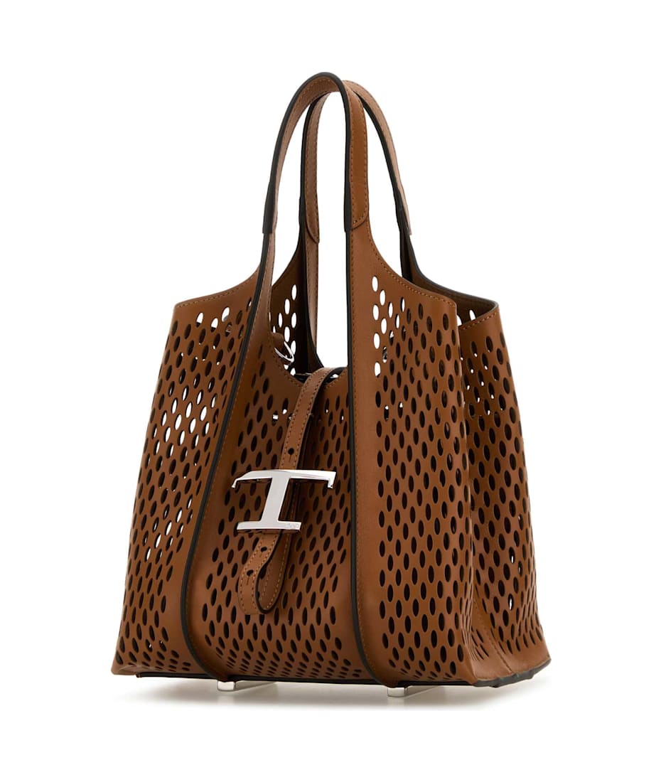 【関税＆送料込み】Tod'S T Timeless Mini Leather Tote Bag Tod's Mini Leather T Timeless Tote Shopping Bag - Bergdorf