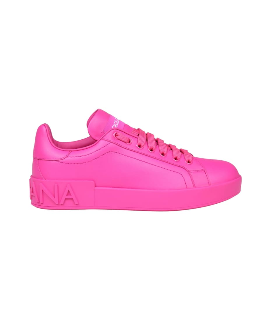 Dolce & Gabbana Portofino Sneakers In Fuchsia Leather | italist, ALWAYS  LIKE A SALE