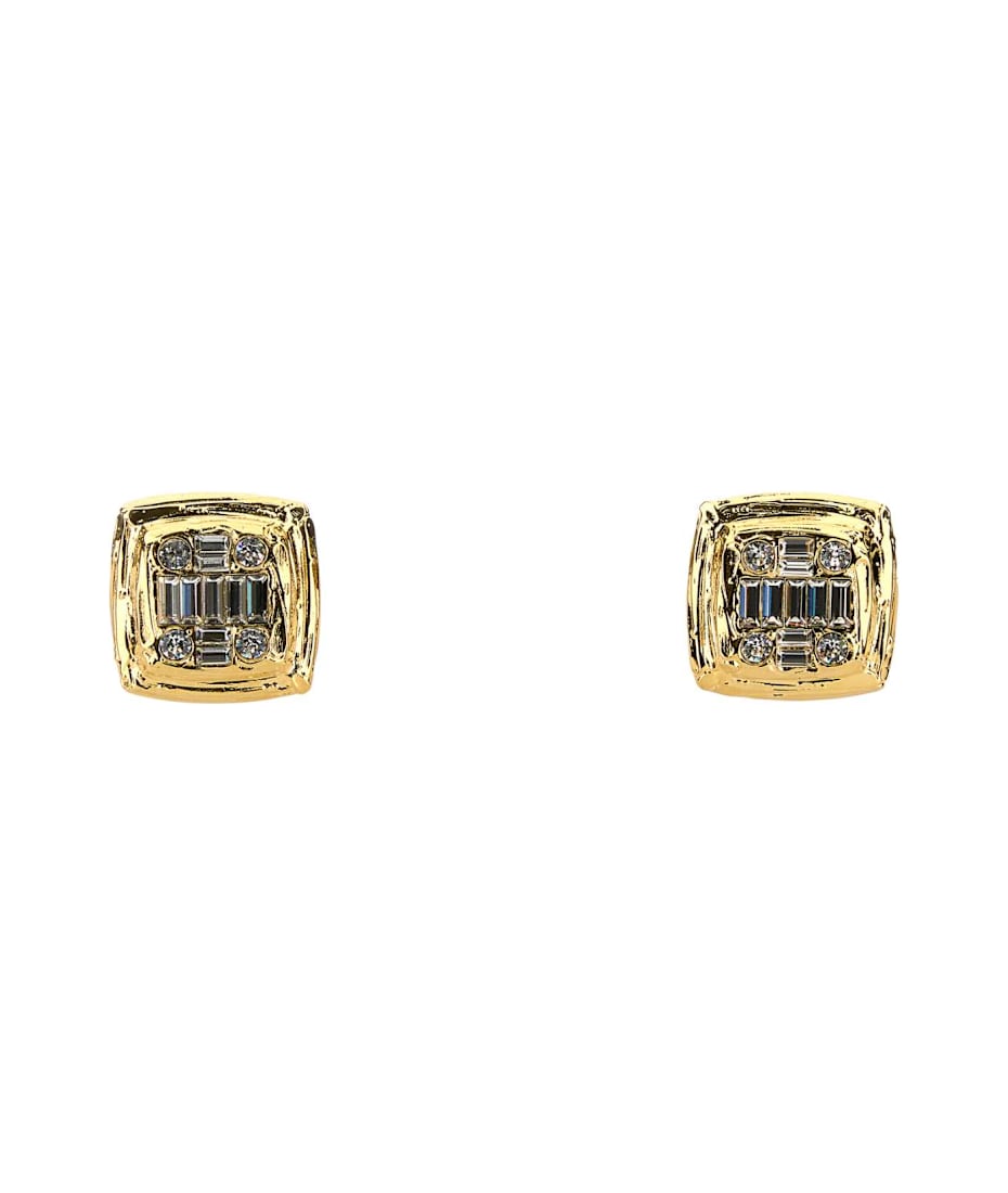 ピアス AMINA MUADDI Embellished l Jeanne Earrings Amina Muaddi Embellished Metal Jeanne Earrings | italist