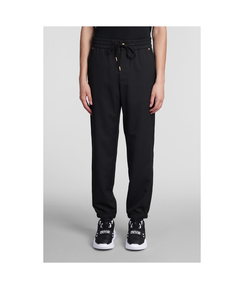 Versace Jeans Couture Pants In Black Viscose | italist