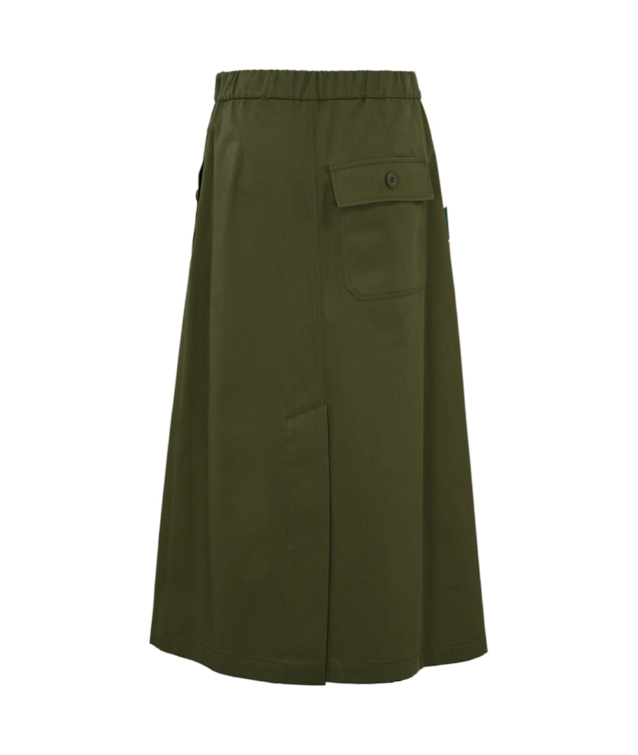 スカート Weekend Max Mara LALLO - Printed twill and gabardine skirt 5101035106002-b-lallo.jpg
