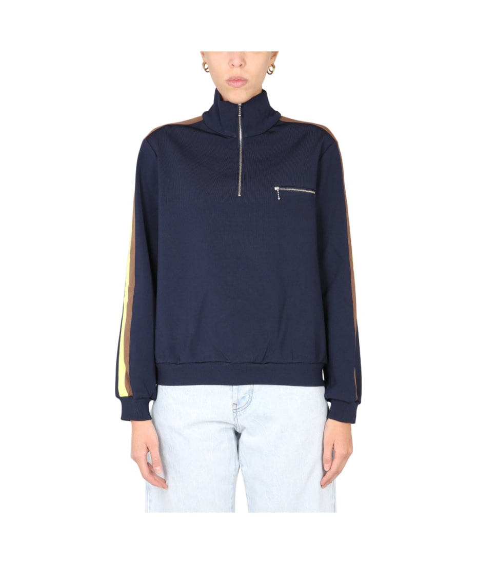 その他 Tory Burch FW22 SWEATSHIRT WITH FRONT ZIPPER (143172_405) Tory Burch Sweatshirt With Front Zipper | italist