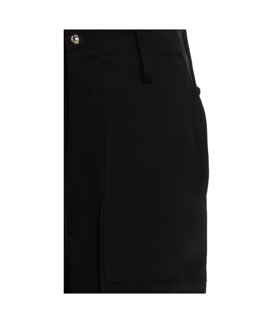 パンツ DAVID KOMA SS23 Satin cargo pants (RE23DK58TR BLACK) David Koma Satin cargo pants - Black - Women | RE23DK58TRBLACK