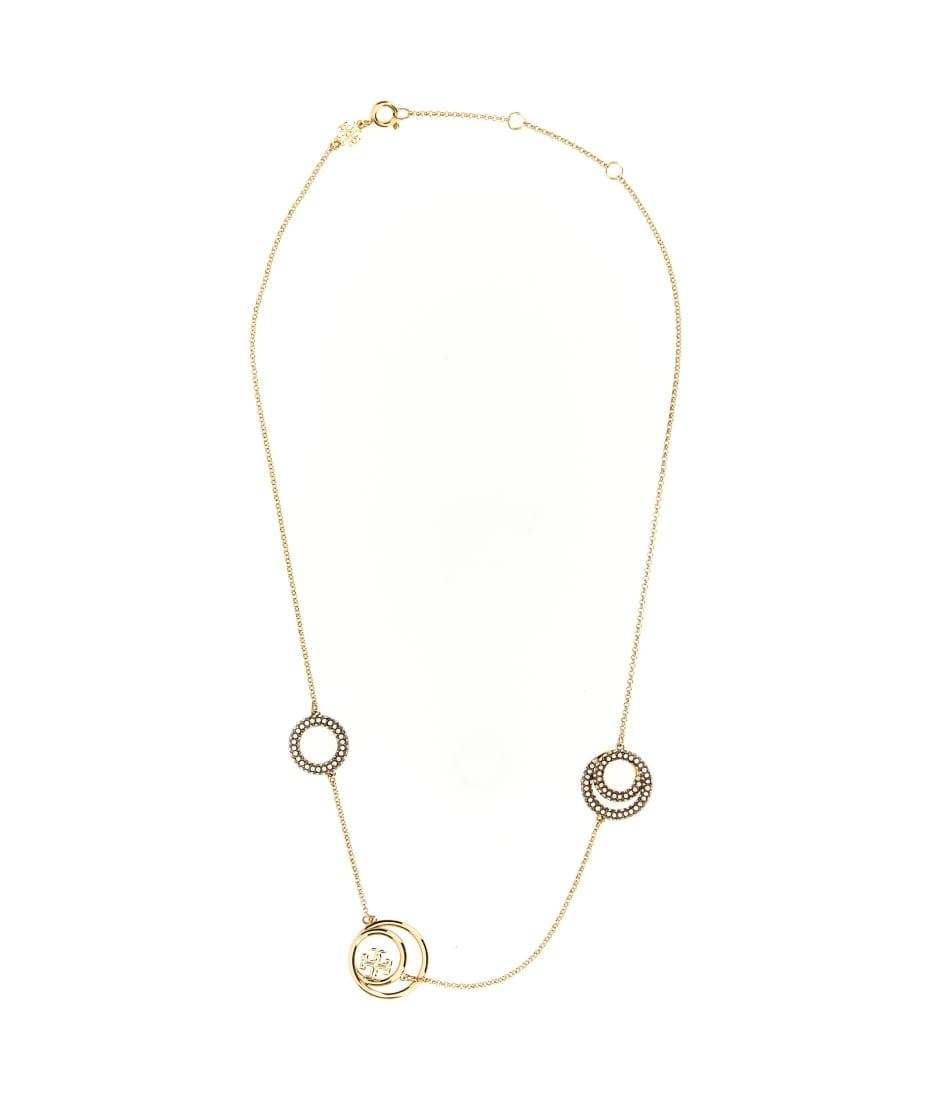 Tory Burch Good Luck Charm Pendant Necklace in Tory Gold | Smart Closet