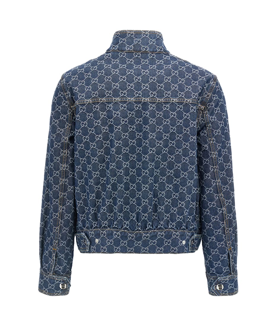ジャケット GUCCI SS25 GG jacquard denim jacket (815185XDC9I 4528) Gucci Denim jacket with GG pattern | Women's Clothing | Vitkac