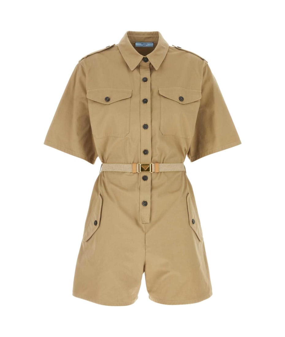 オールインワン・サロペット Prada Khaki Cotton Jumpsuit Prada Khaki Cotton Jumpsuit | italist