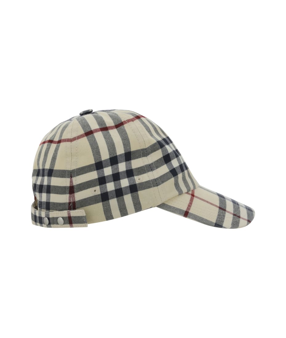 Burberry Baseball Cap With Check Print | italist