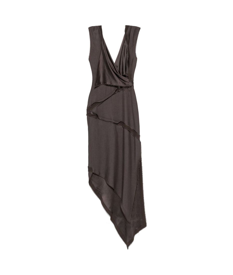 The Attico Asymmetrical Midi Dress | italist