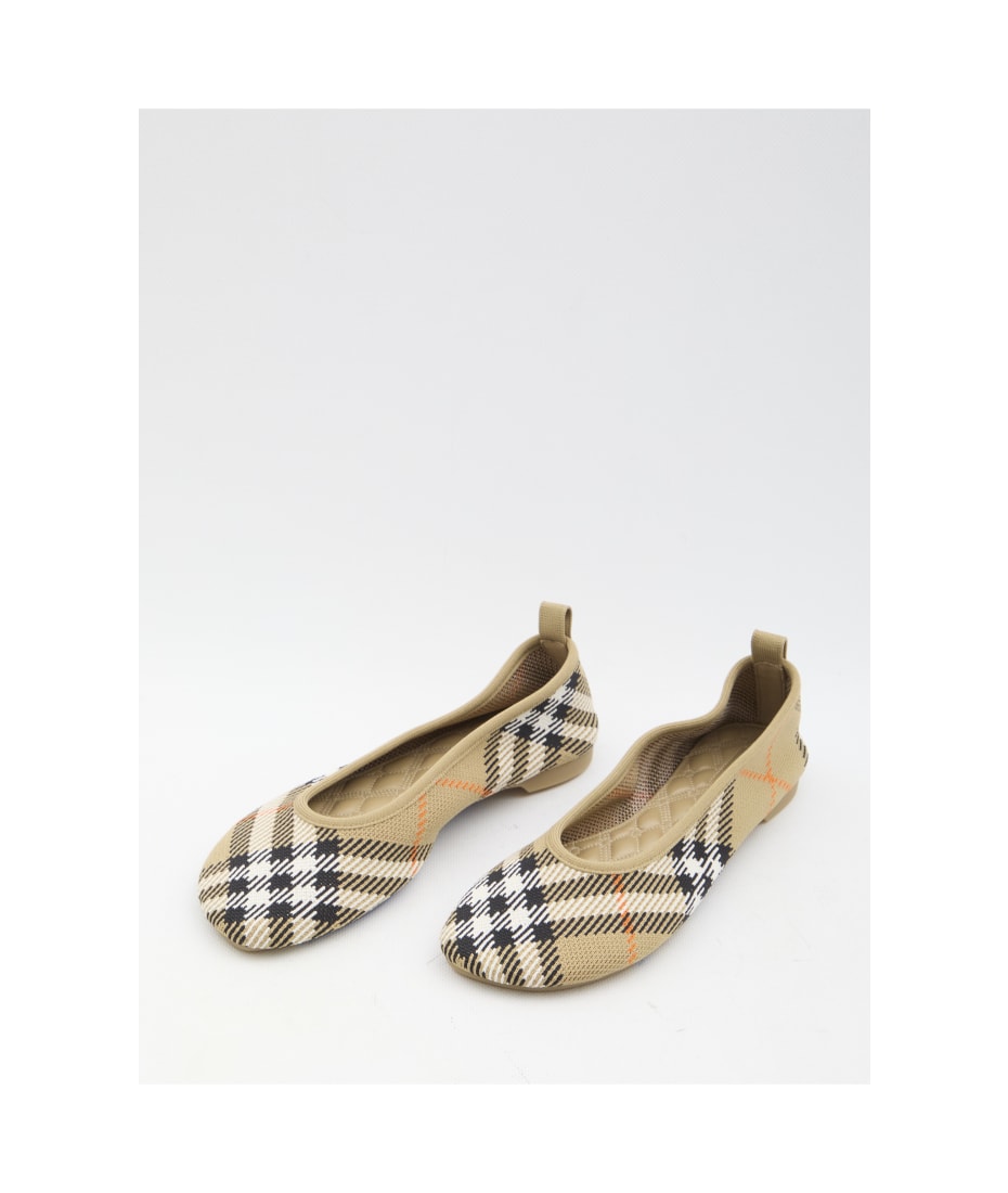 Burberry Check Baby Ballerinas italist