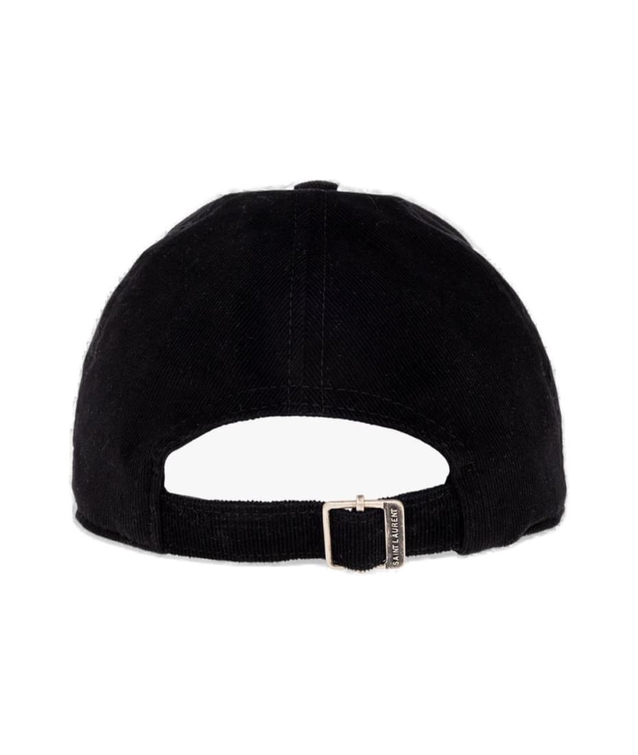 Saint Laurent Casquette Milleraies Corduroy Cap - Black