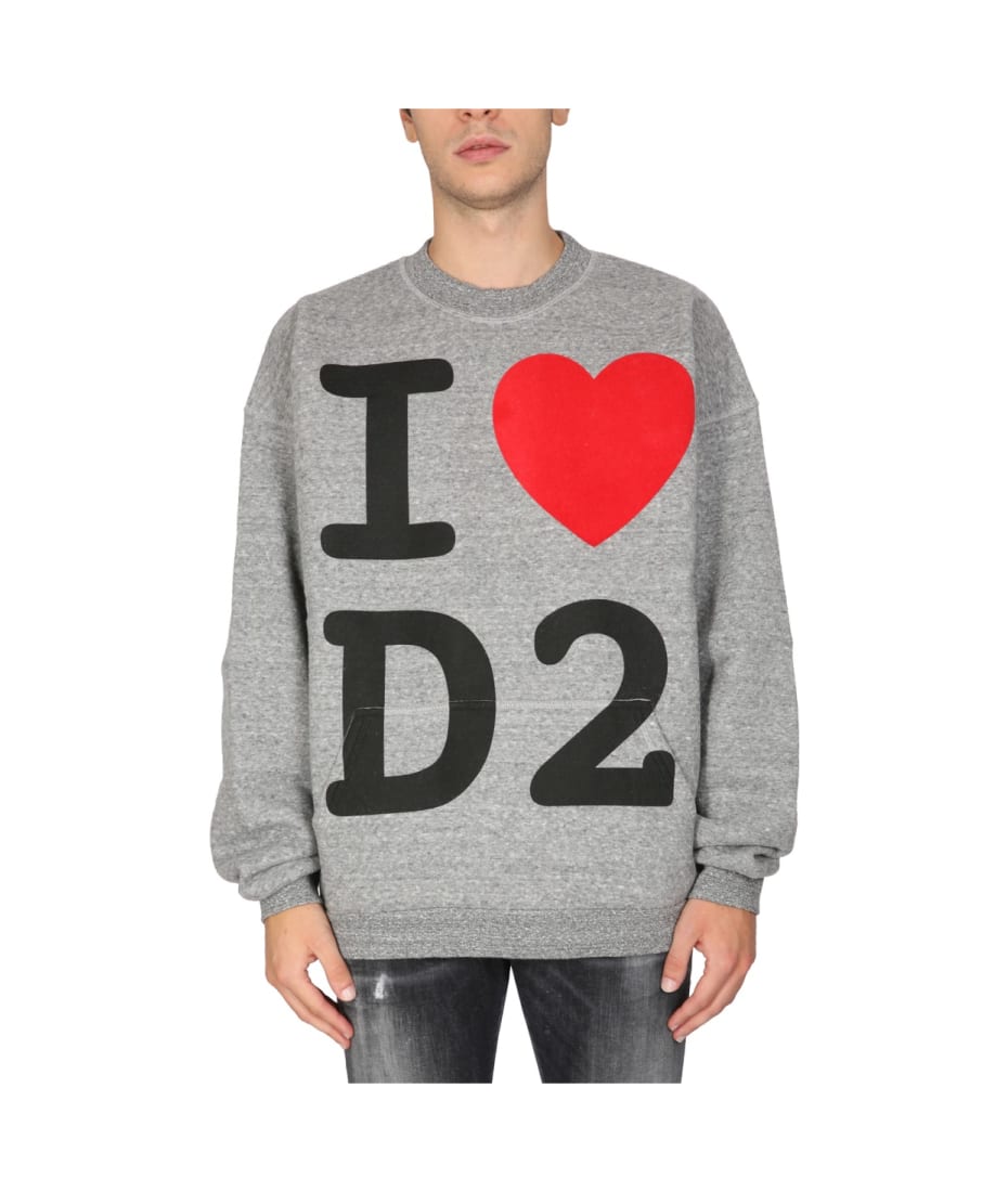 【送料&関税込】Dsquared2 I Love D2 Sweatshirt Dsquared2 I Love D2 Sweatshirt | italist