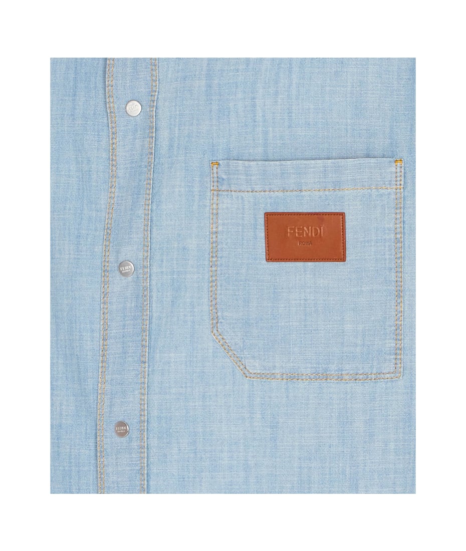Fendi Ff Stitching Logo Shirt | italist