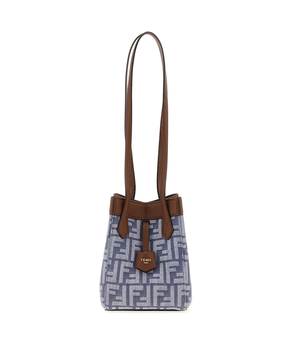 ショルダーバッグ・ポシェット FENDI 'Fendi Origami Mini' shoulder bag Beige FENDI Origami Mini Leather Shoulder Bag