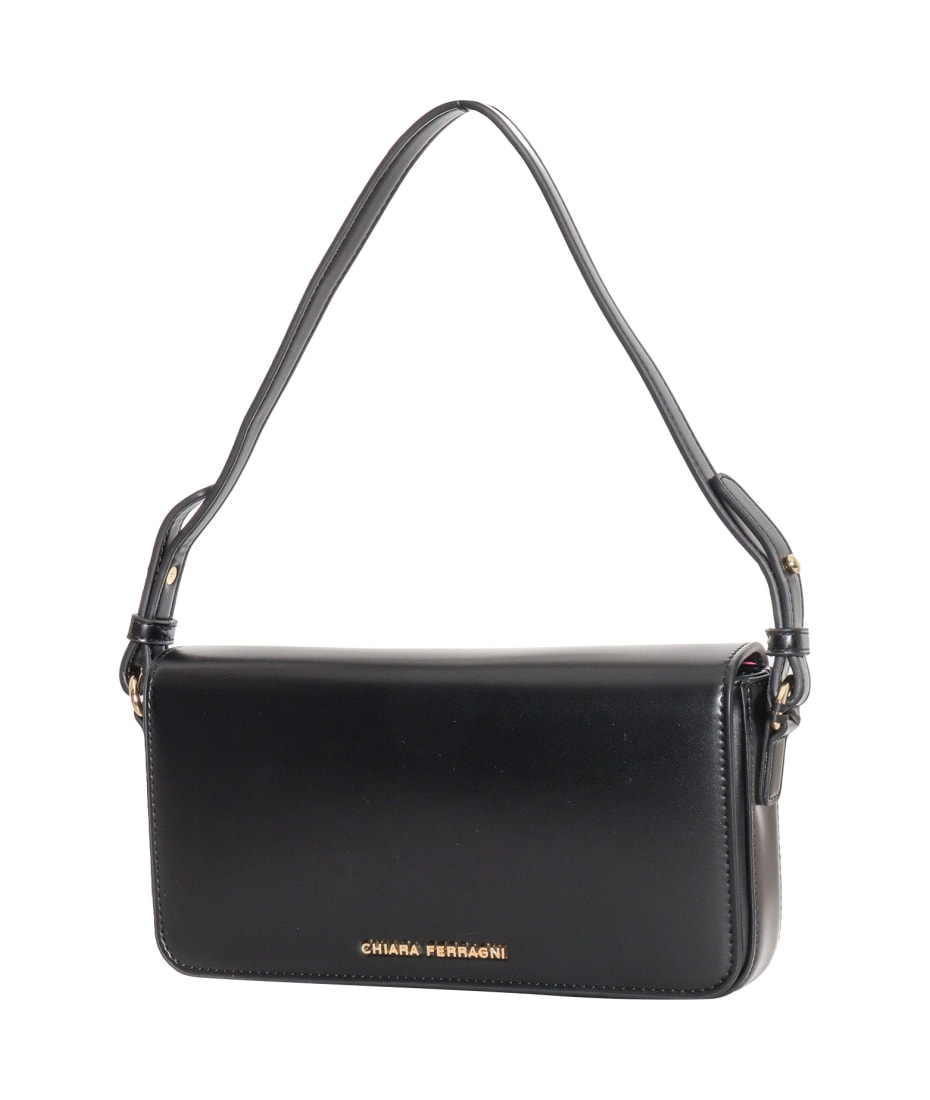 Handbags Chiara Ferragni Smooth Calf Pu Bag Black