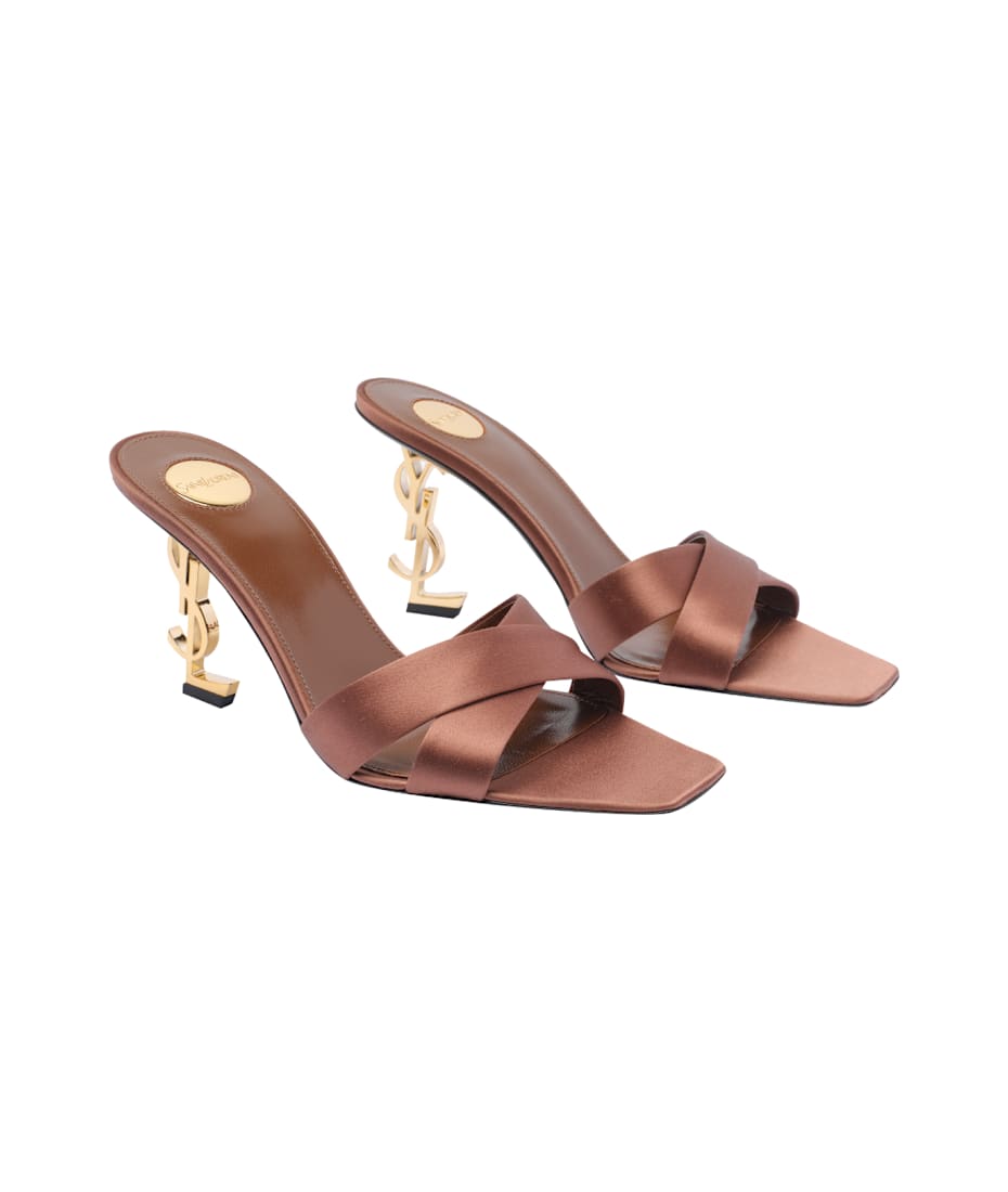 サンダル・ミュール Saint Laurent OPYUM MULES OPYUM mules in satin crepe | Saint Laurent | YSL US