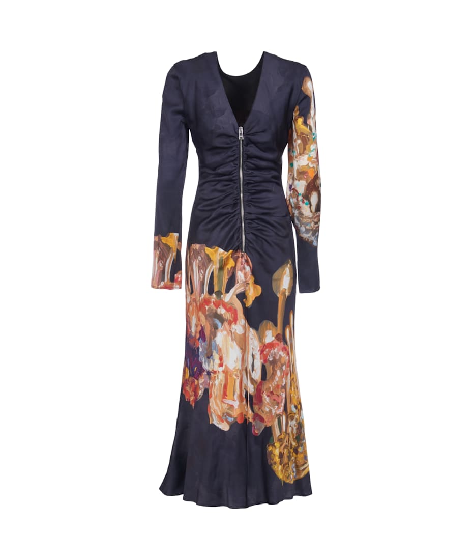 【送料&関税込】MSGM Rear Zip Printed Long-sleeved Dress MSGM Rear Zip Printed Long-sleeved Dress | italist