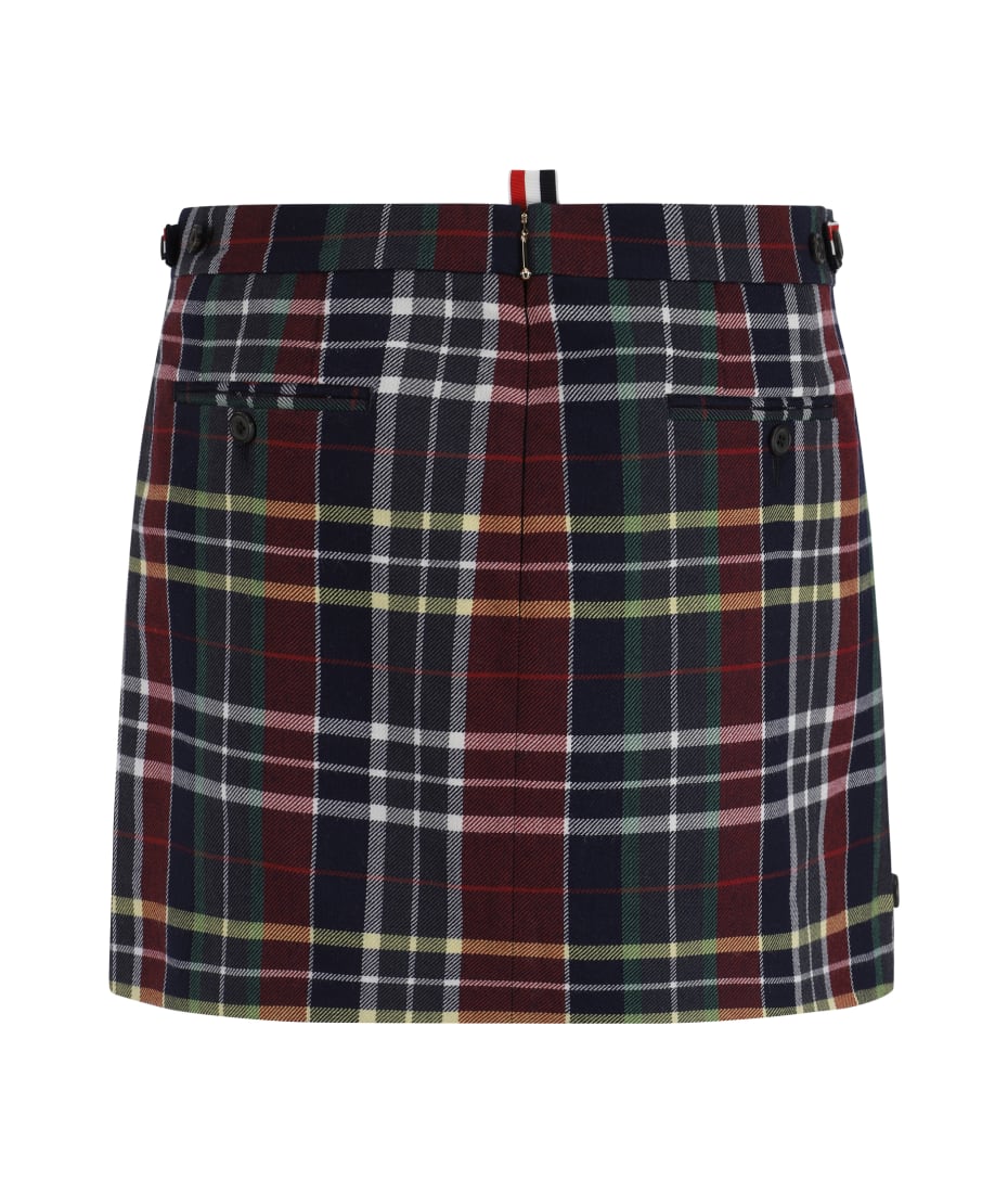ミニスカート THOM BROWNE FW24 Tartan twill skirt (FGCA04AF0651 996) Thom Browne Tartan Mini Skirt | italist