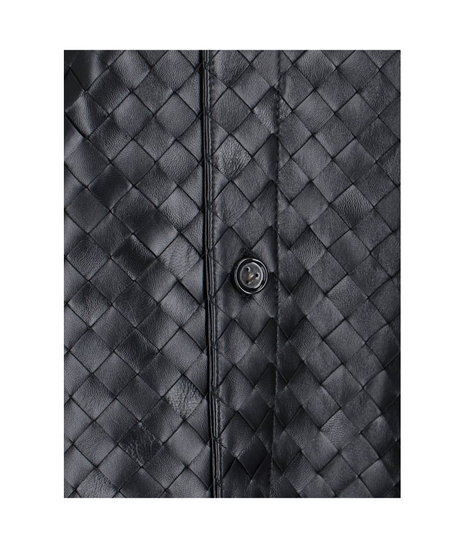Bottega Veneta Woven Leather Shirt | italist