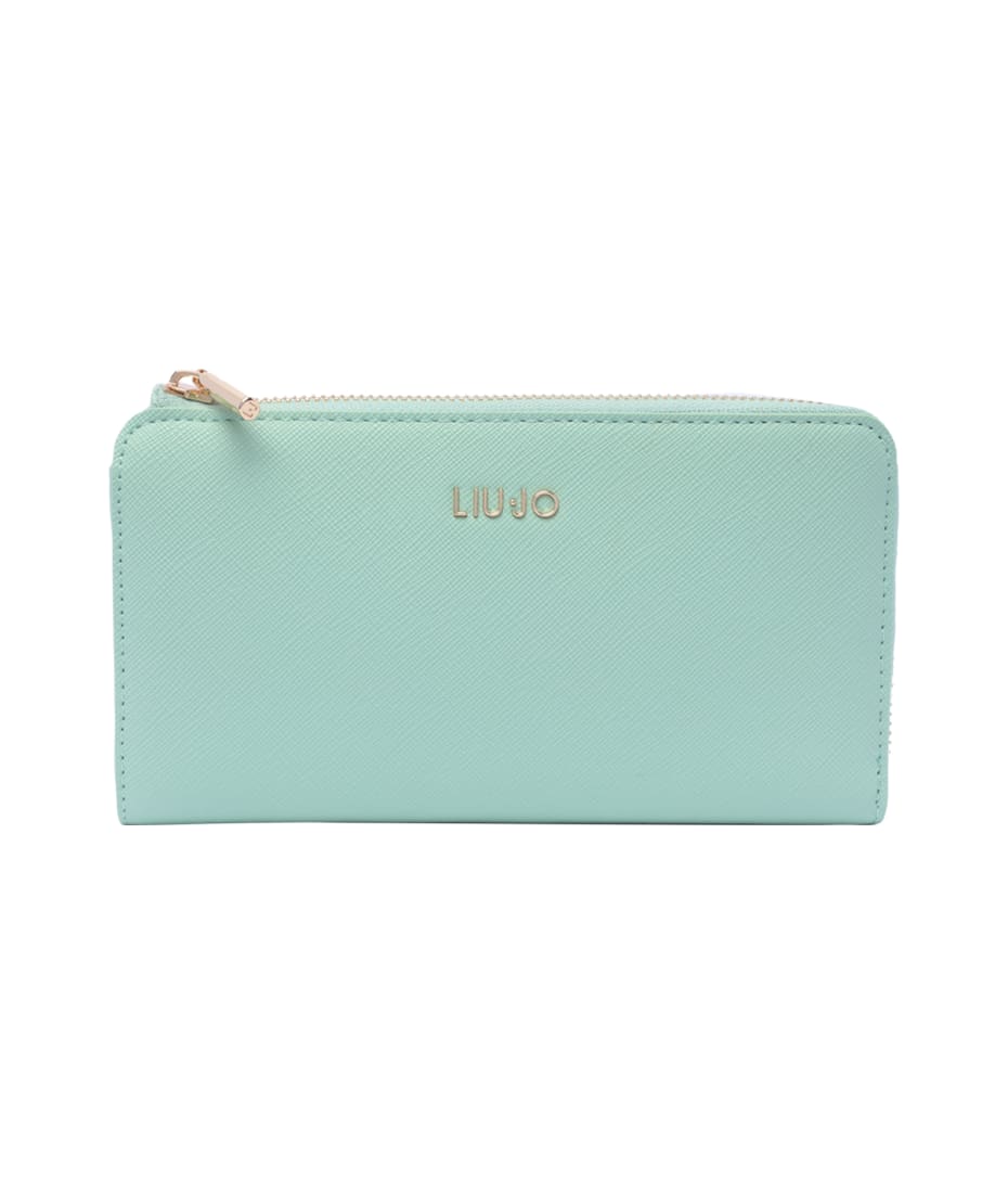 折りたたみ財布 LIU JO LOGO WALLET Liu-Jo Xl Logo Zip Around Wallet | italist