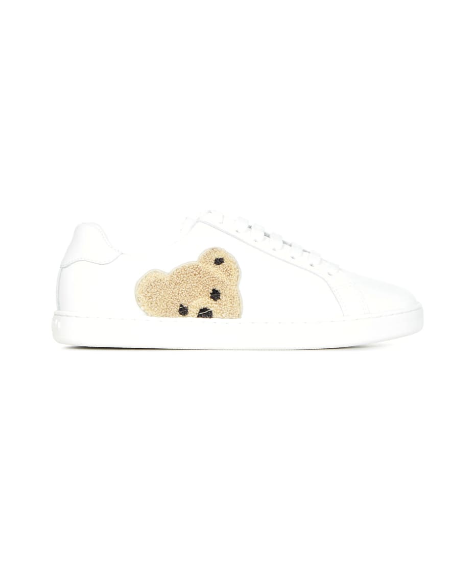 関税込 PALM ANGELS テディベア テニス スニーカー レザー 革 Palm Angels Tennis Sneakers | italist