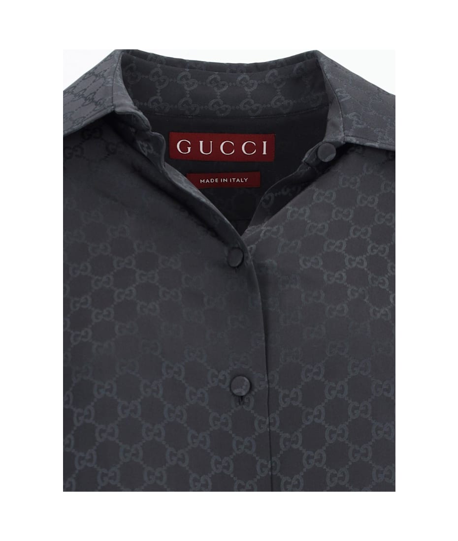 グッチ Gucci GG Logo Shirt Gucci 'gg' Logo Shirt | italist