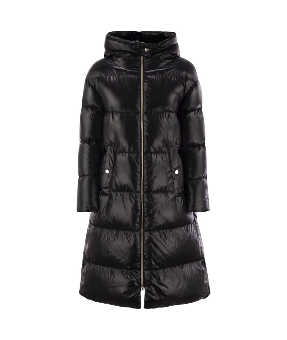 Herno Long Down Jacket With Hood | italist