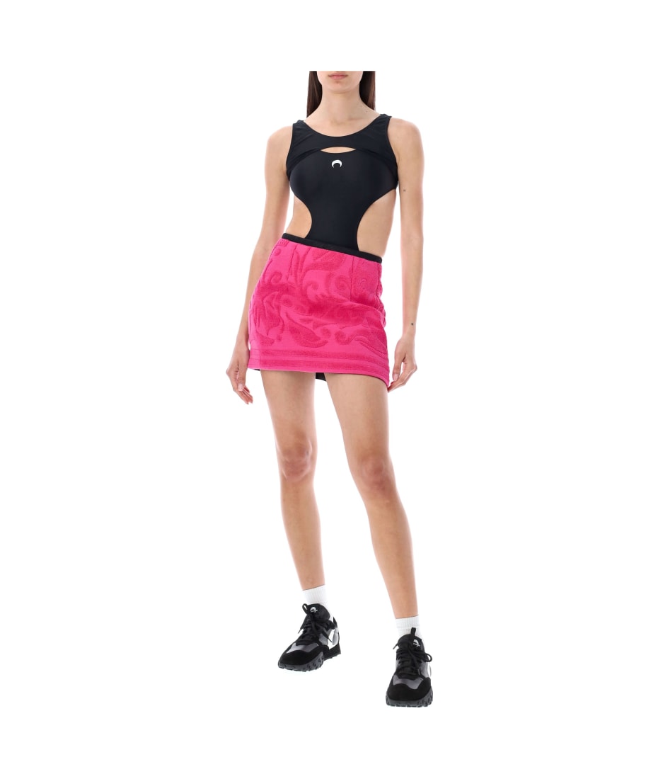 Marine Serre Jacquard Towels Mini Skirt | italist