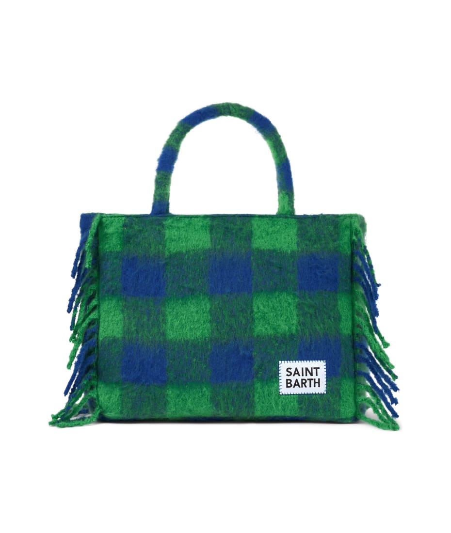 MC2 Saint Barth Vanity Blanket Shoulder Bag With Green And Blue