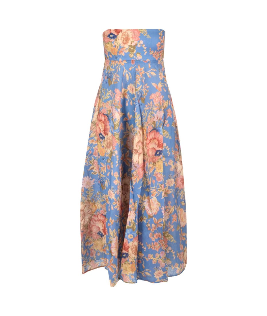 パーティードレス ZIMMERMANN august linen bandeau dress 1982DRS242 Zimmermann August Bandeau Midi Dress | italist