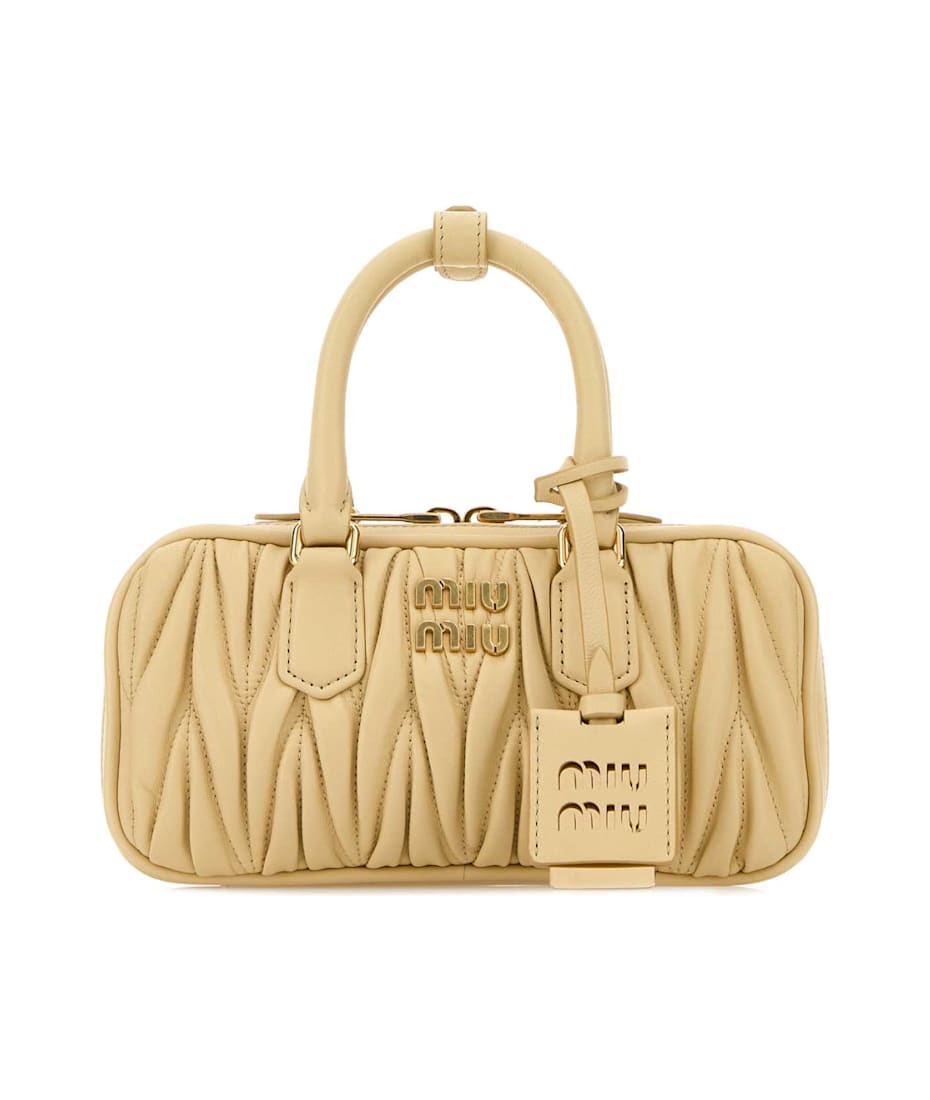 Miu Miu Cream Nappa Leather Arcadie Handbag | italist, ALWAYS LIKE 