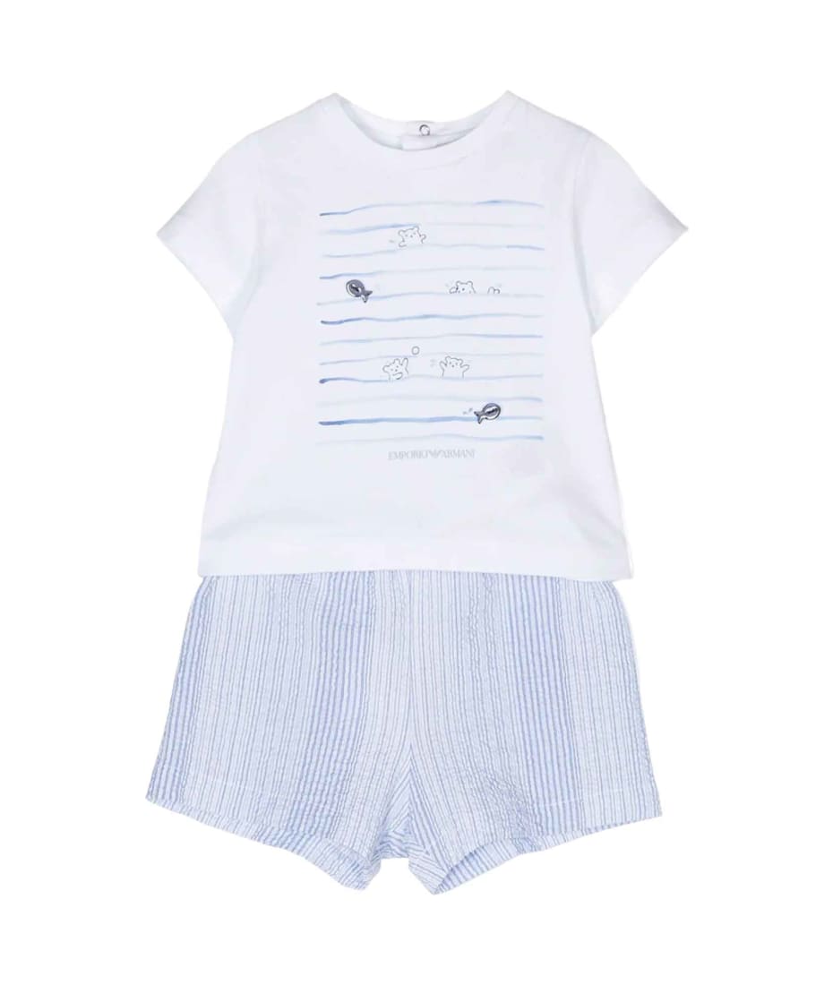 Emporio Armani Blue Set Baby Boy | italist