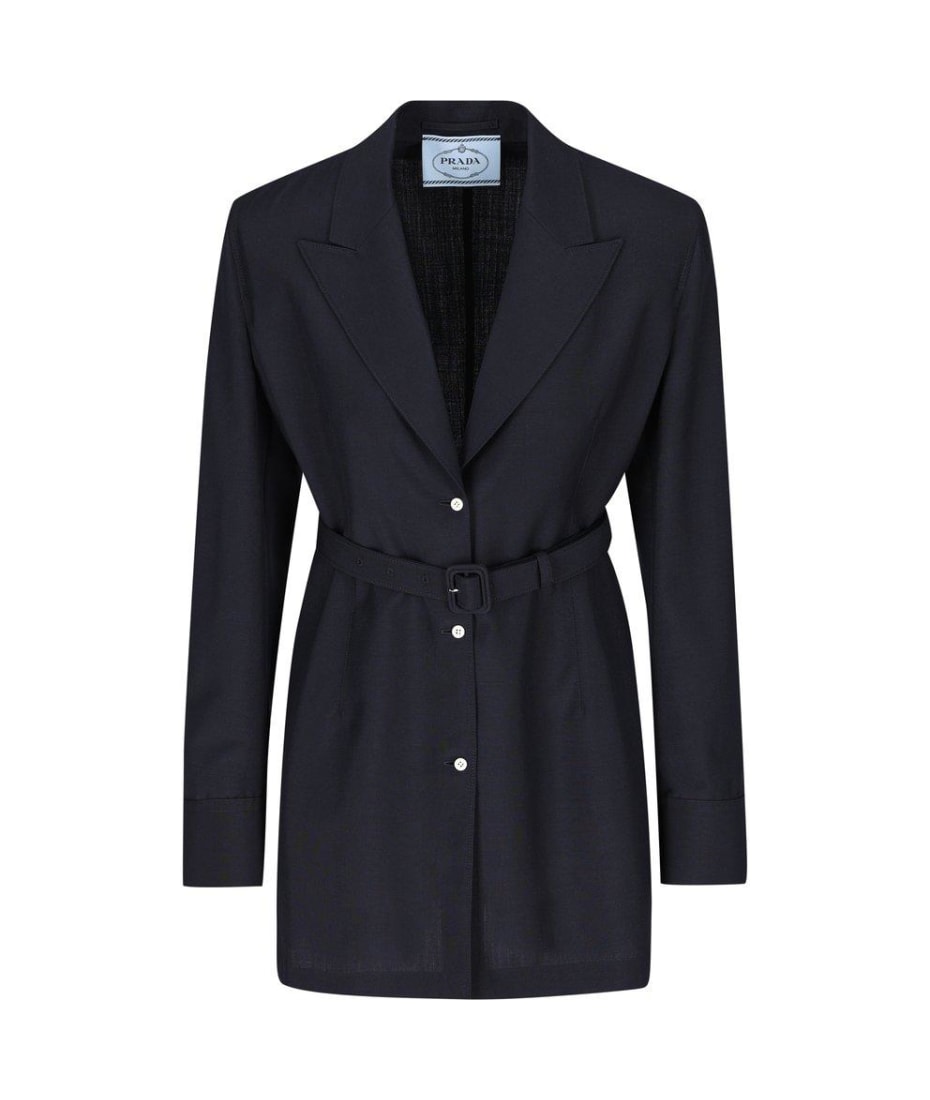 【送料&関税込】Prada Single-breasted Belted Shirt Jacket Prada Single-breasted Belted Shirt Jacket | italist, ALWAYS