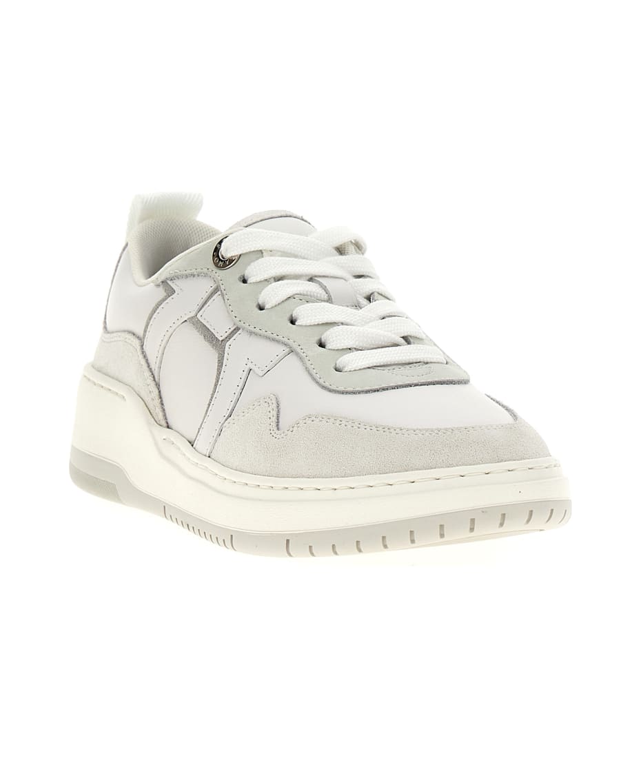 【送料&関税込】Ferragamo dania White Leather Sneakers Ferragamo 'dania' Sneakers | italist