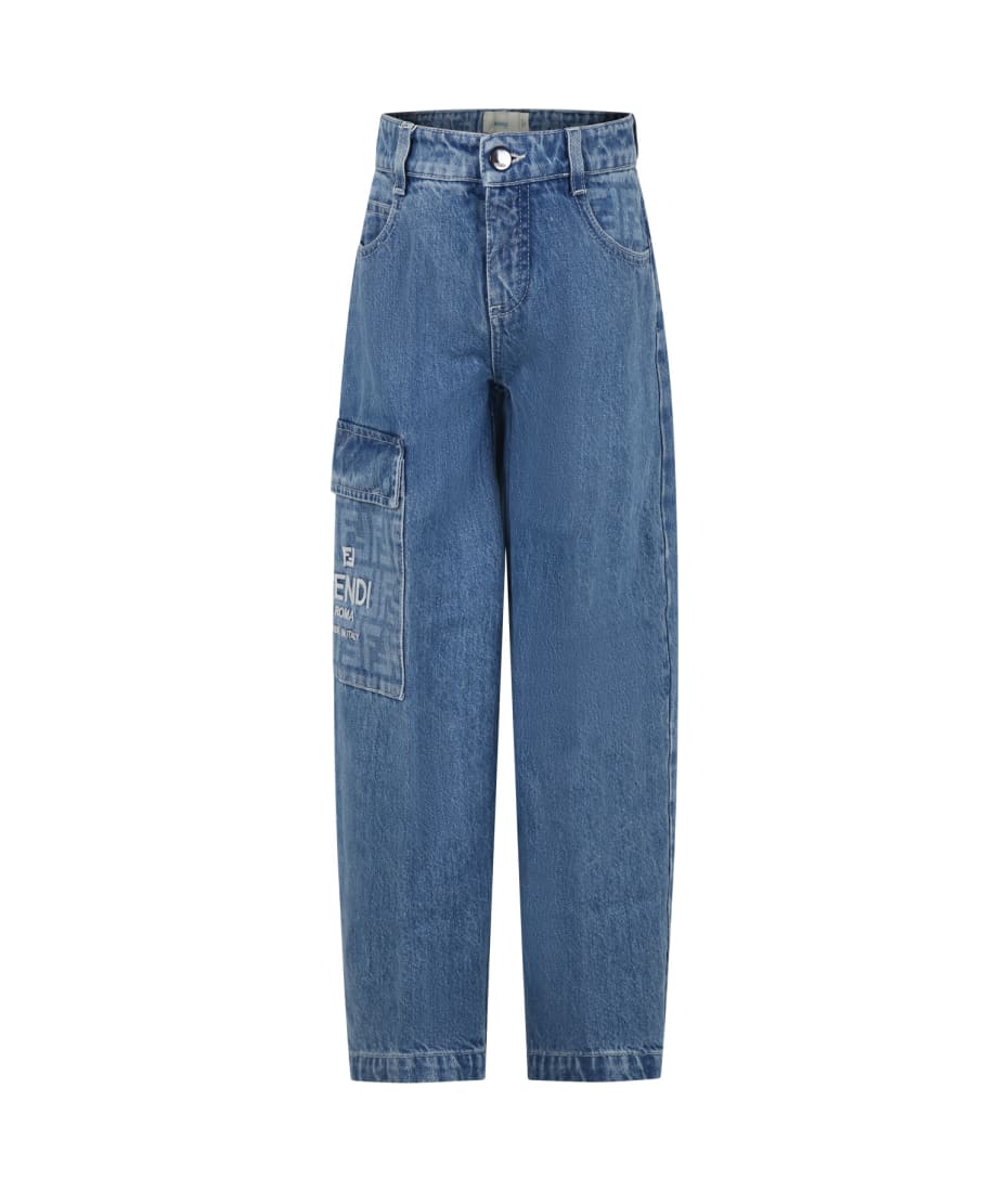 Jeans MONNALISA Kids color Blue