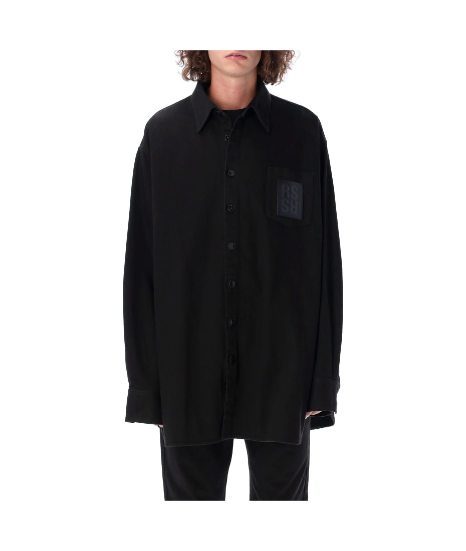 RAF SIMONS 22ss Oversized denim shirt equaljustice.wy.gov