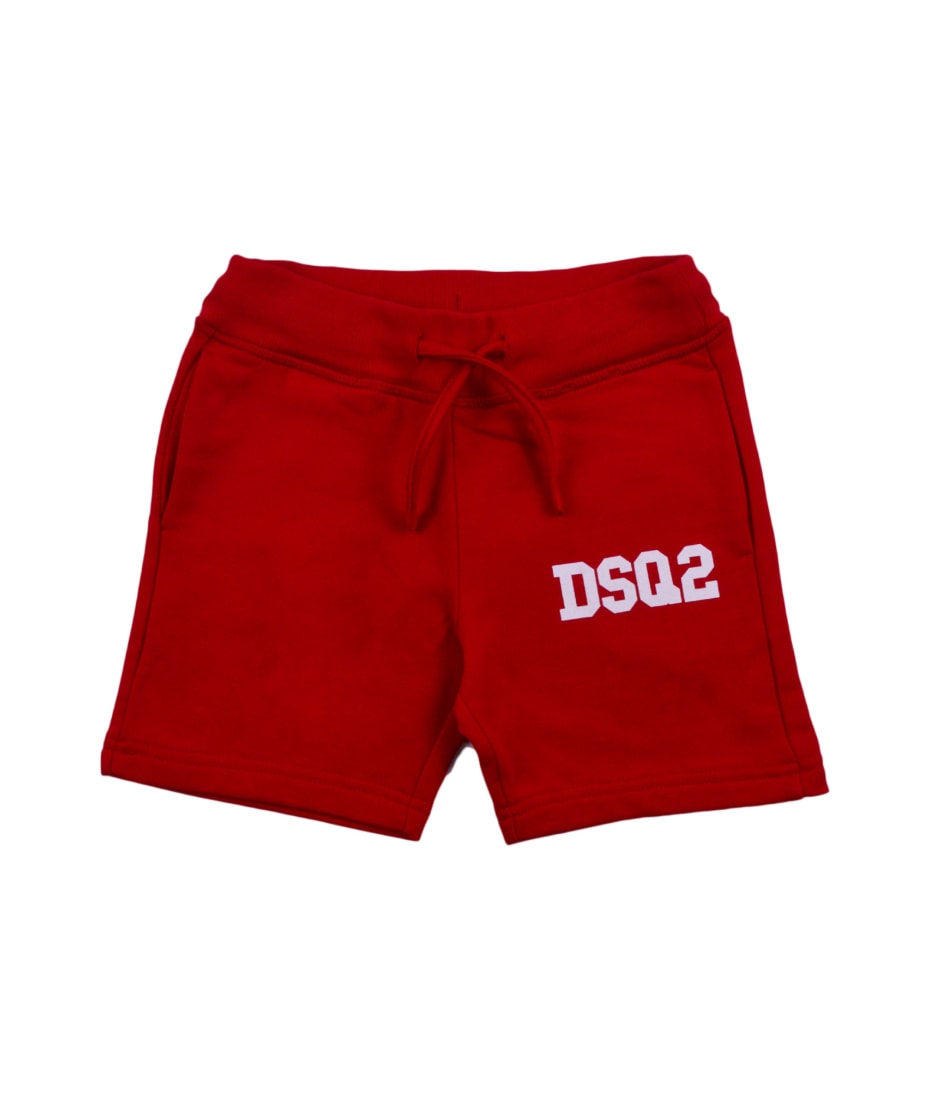 Dsquared2 Cotton Shorts - Red