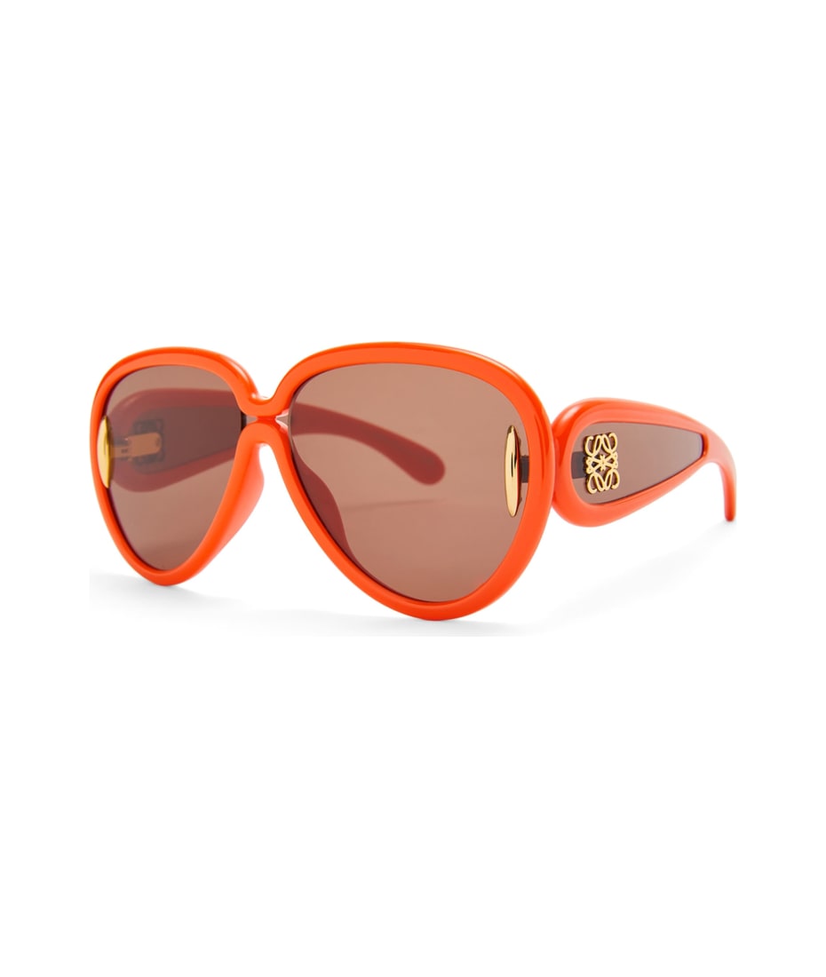 【送料&関税込】Loewe Pilot Mask - Shiny Orange Sunglasses Loewe Pilot Mask - Shiny Orange Sunglasses | italist, ALWAYS