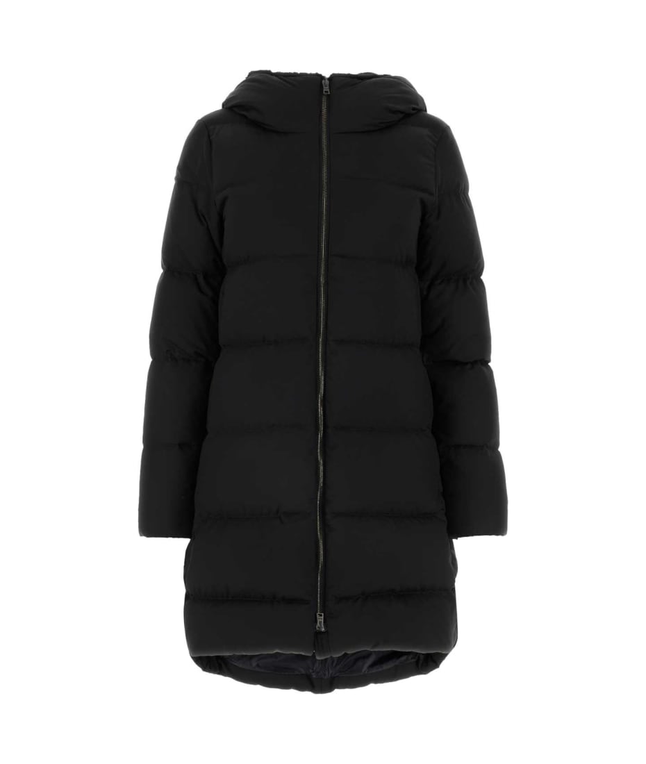 ダウンジャケット・コート HERNO BLACK AMINTA DOWN JACKET HERNO スタンドカラー ダウンコート （ダウンジャケット・ベスト