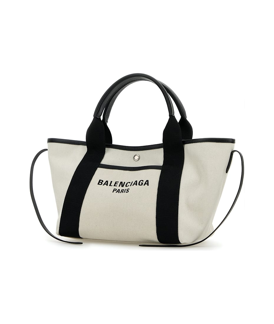 【BALENCIAGA】NAVY REVAMP TOTE BAG Balenciaga Navy Revamp Large Tote Bag in Black | FWRD