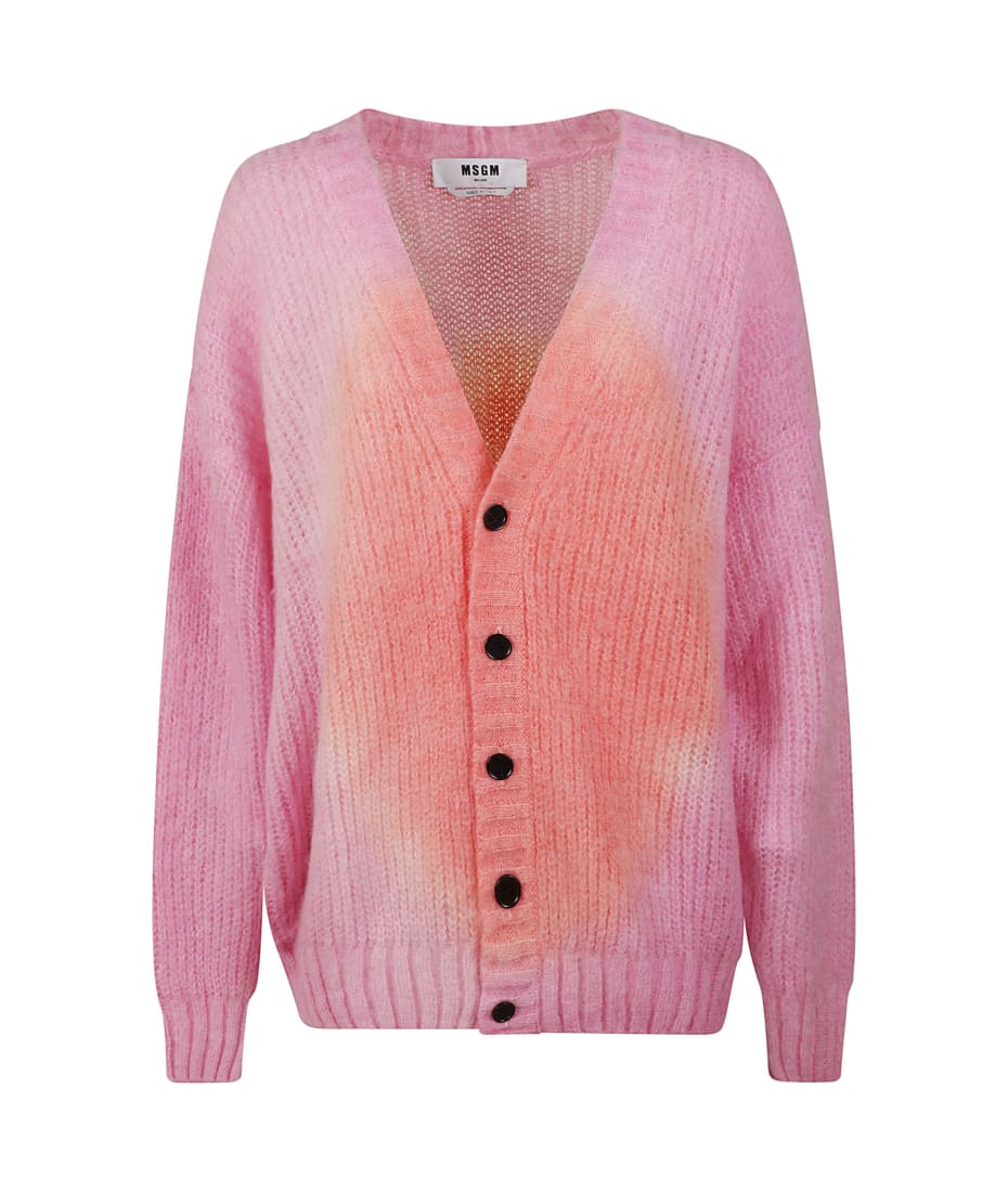 msgm tie dye cardigan