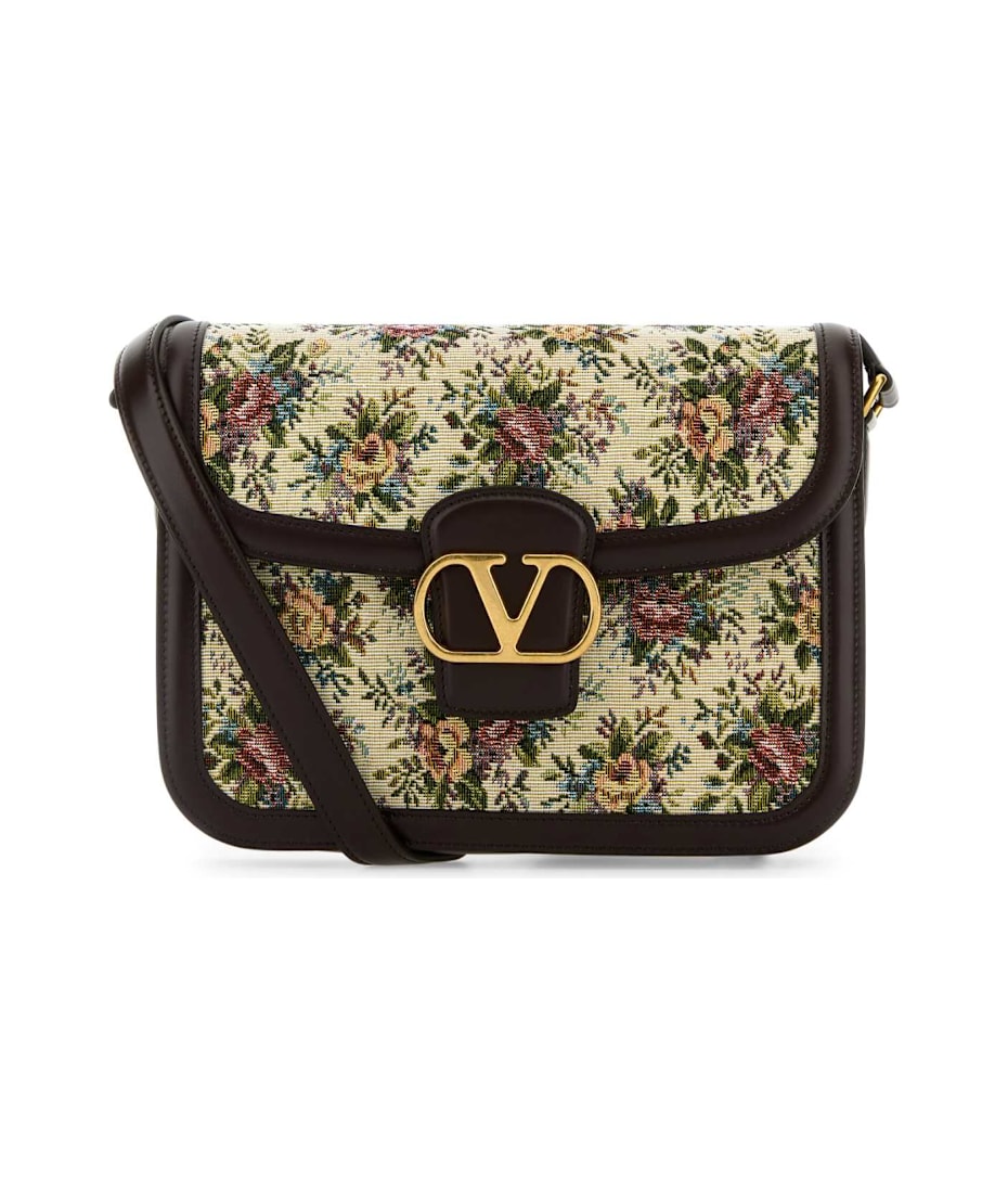 ショルダーバッグ・ポシェット Valentino Garavani Embroidered Fabric 9To5 Crossbody Bag Valentino Garavani Embroidered Jacquard 9to5 Crossbody Bag