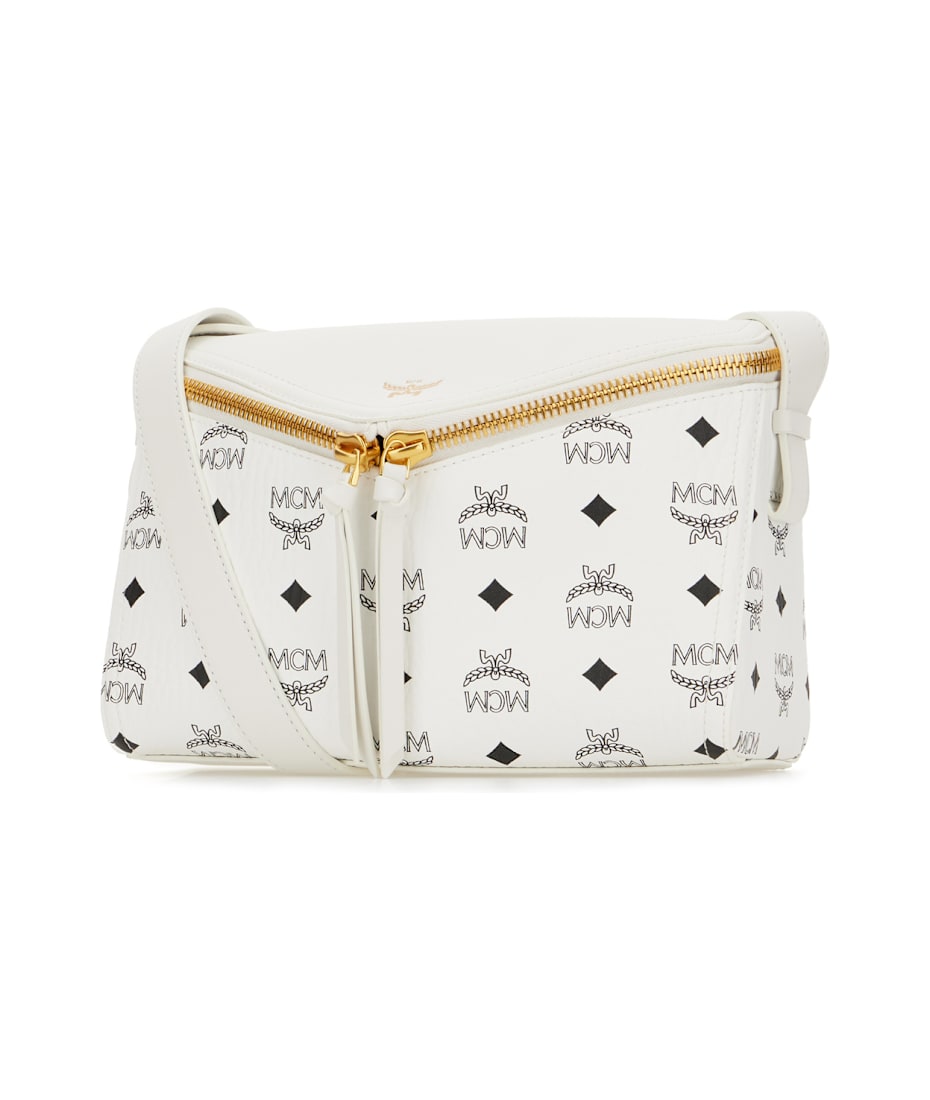 Printed Canvas Crossbody Bag