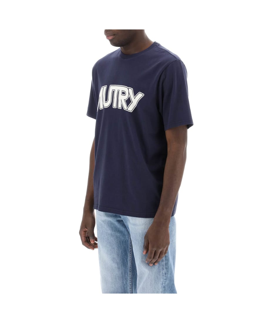 【送料&関税込】Autry T-shirt With Maxi Logo Print Autry T-shirt With Maxi Logo Print | italist