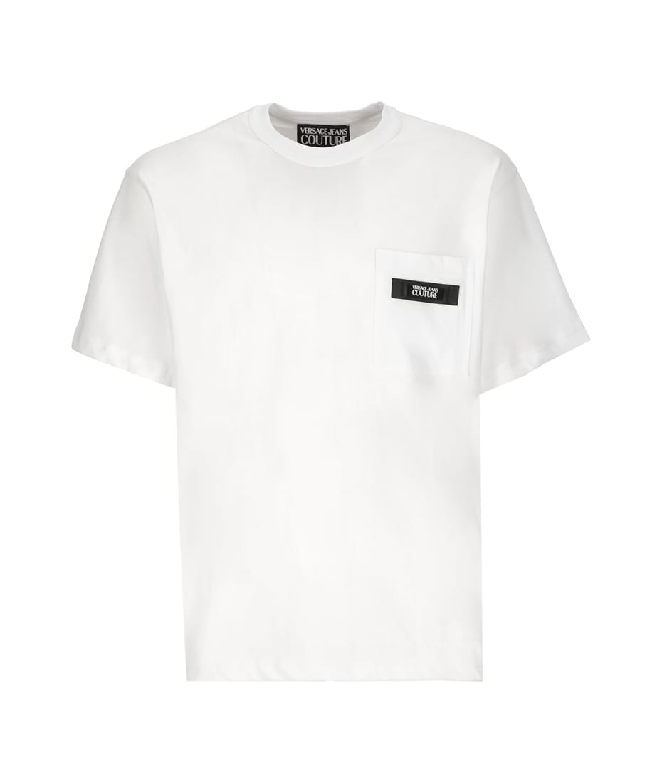 希少【Versace Jeans Couture】ポケットディテール ロゴ Tシャツ Versace Jeans Couture T-shirt With Pocket | italist, ALWAYS