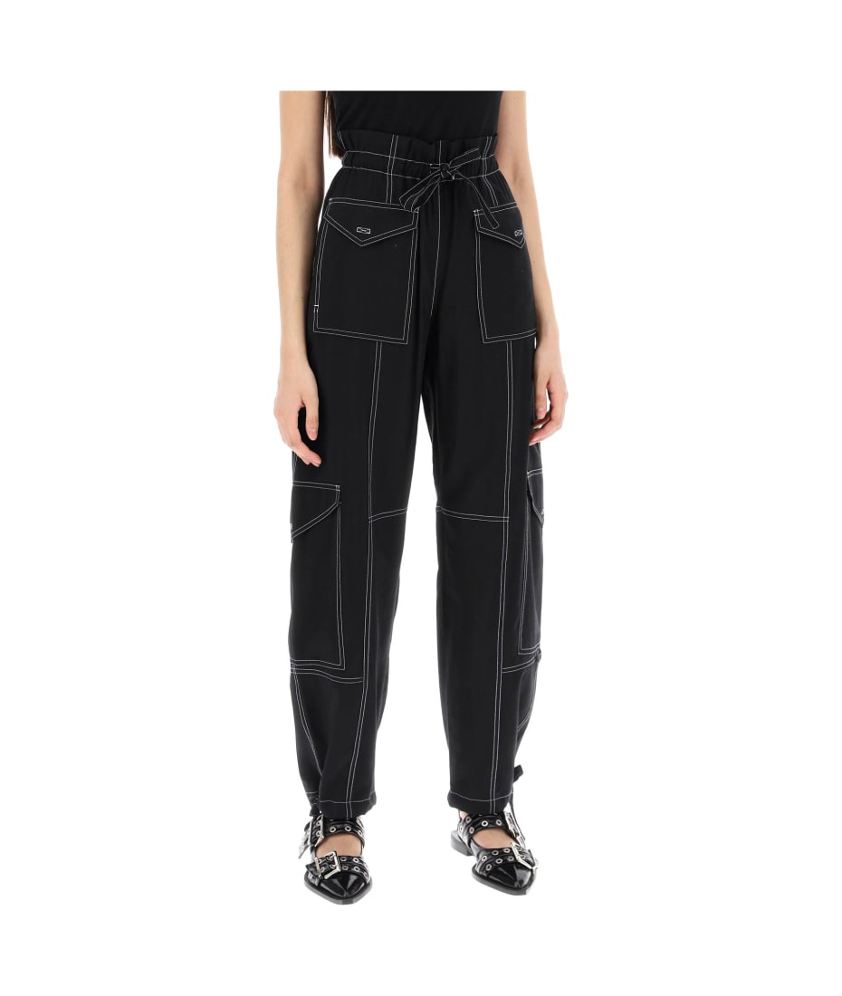 Ganni Light Slub Pants | italist