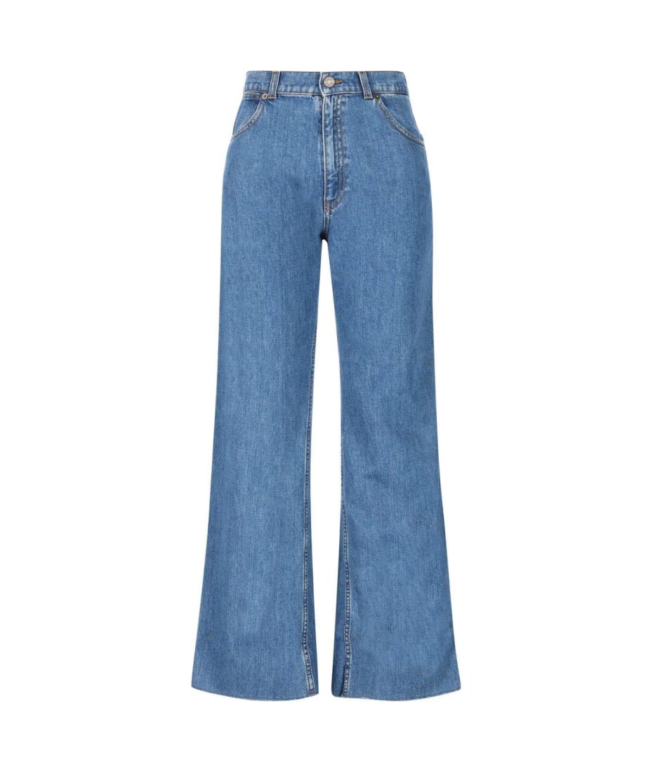 Gucci Logo Patch Flared Jeans | italist
