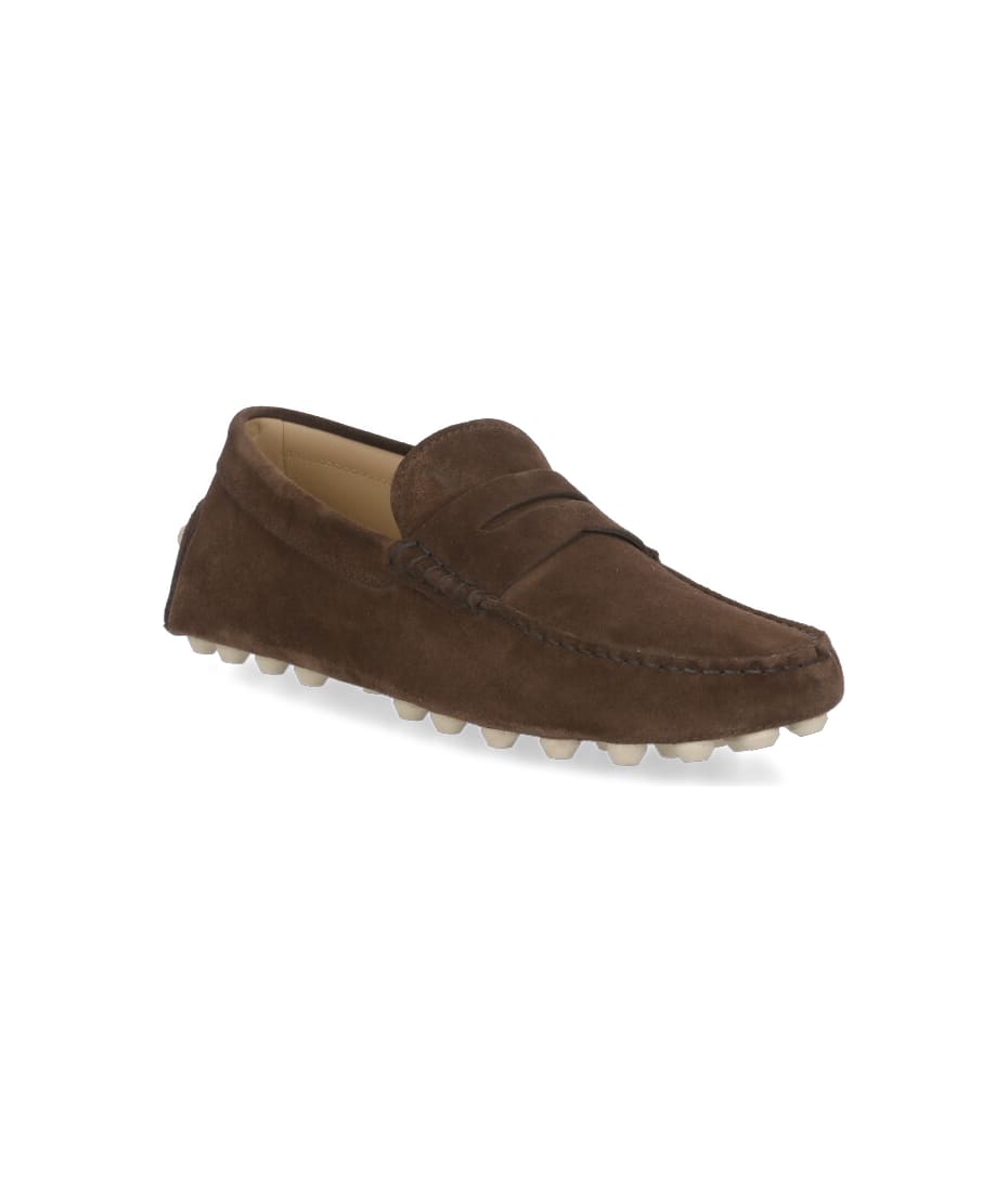 ローファー・オックスフォード Tod'S Mocassino Gommino In Pelle Scamosciata Gommino Mocassino in Pelle Scamosciata NERO Uomo