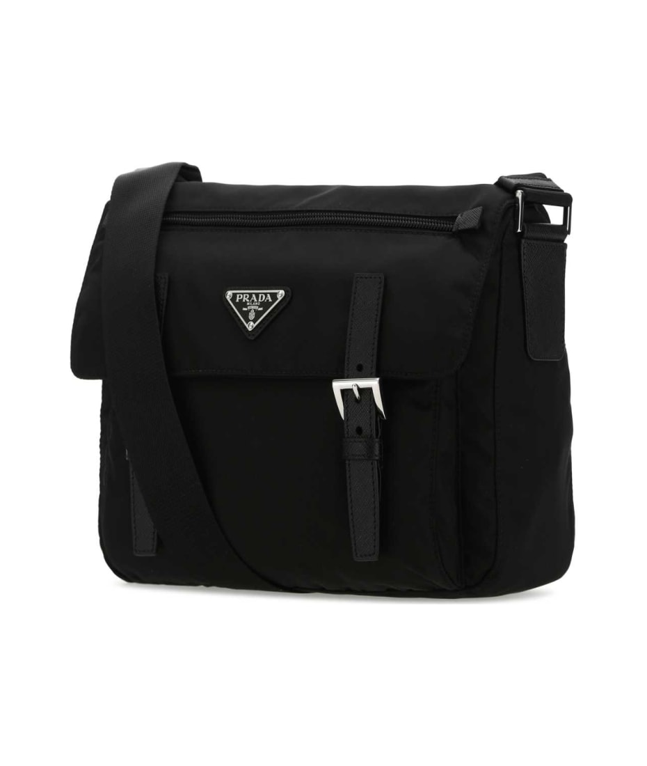Prada Black Re-nylon Crossbody Bag | italist