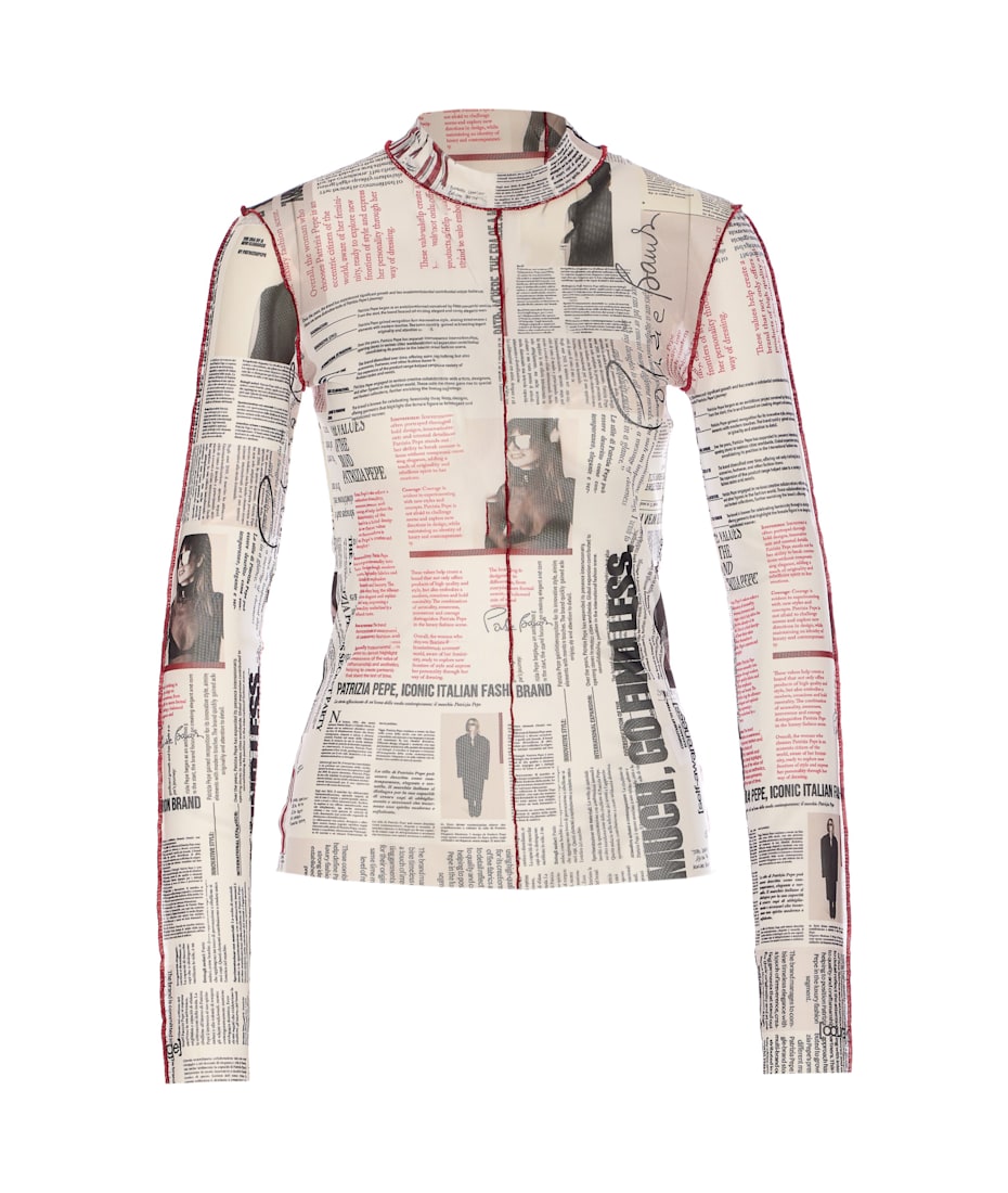 Patrizia Pepe Manifesto Print Top italist