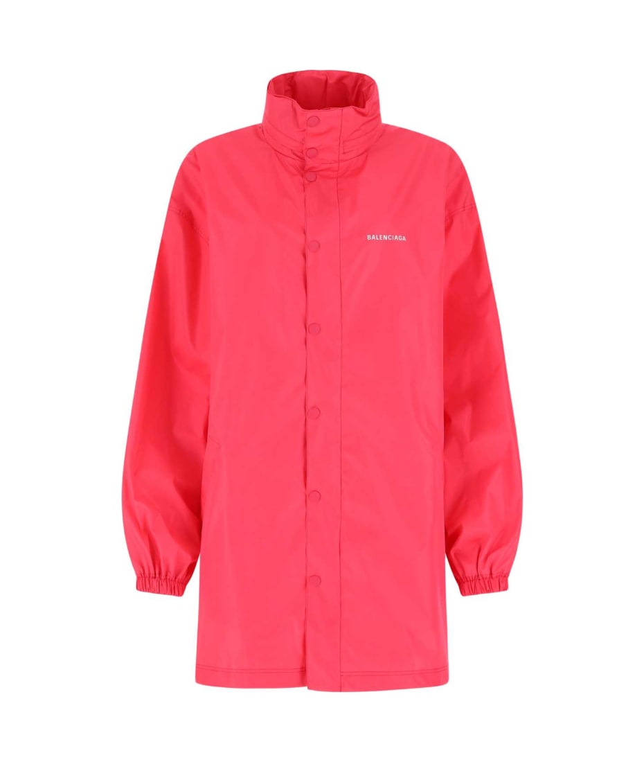 【送料&関税込】Balenciaga Fluo Pink Polyester Oversize Rain Balenciaga Fluo Pink Polyester Oversize Raincoat | italist